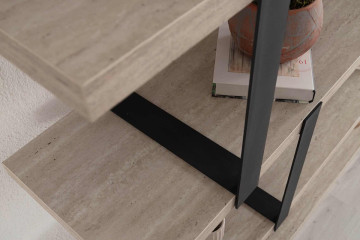 Caps Kitaplık  (Traverten)