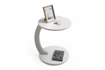 Button Servis Sehpası (Ekru)